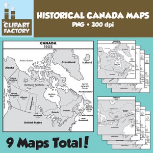 ClipArt: Cartes historiques du Canada