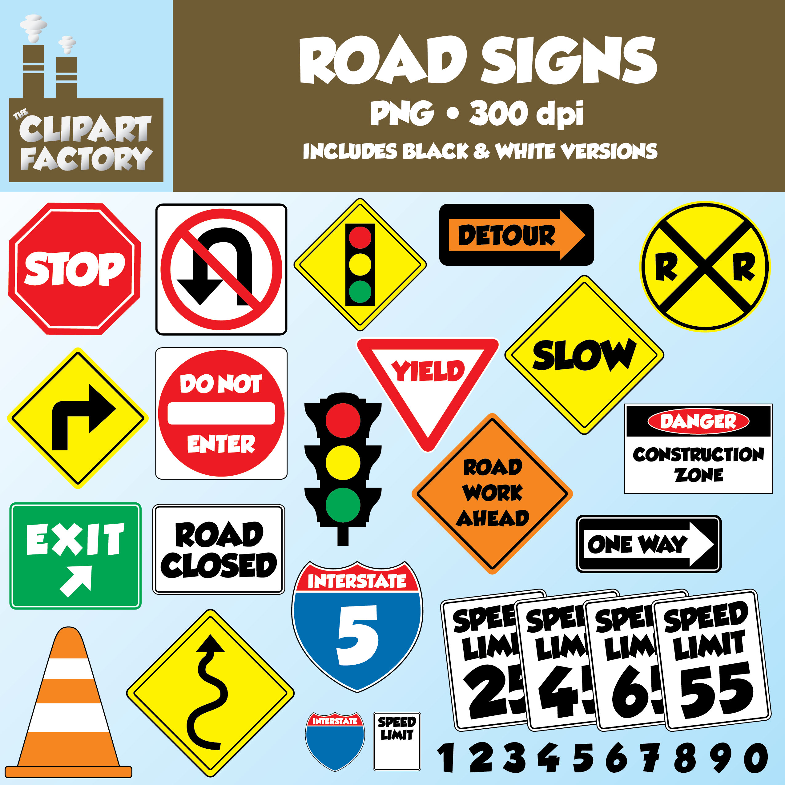 Traffic Signs Clipart