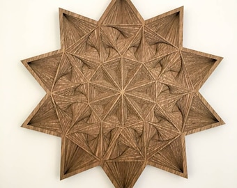 Layered Wood: Wall Art (12" x 12")