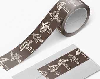 Mushrooms Fungi Forest Floor 1 inch Washi Tape