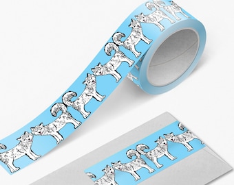 Husky Dog 1 inch Washi Tape