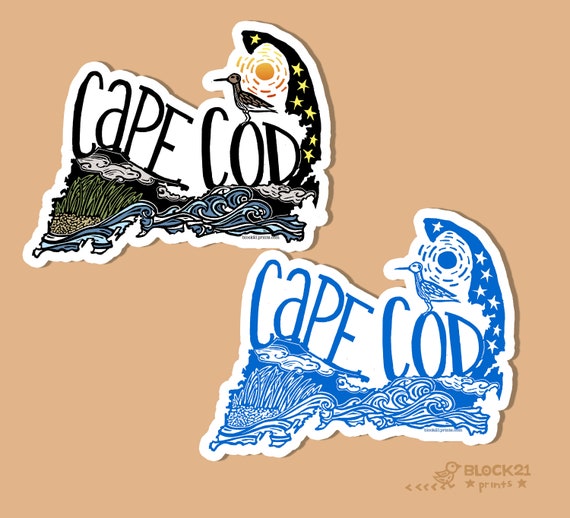 Cape Cod Massachusetts Die-Cut Vinyl Sticker Weather Proof Decal