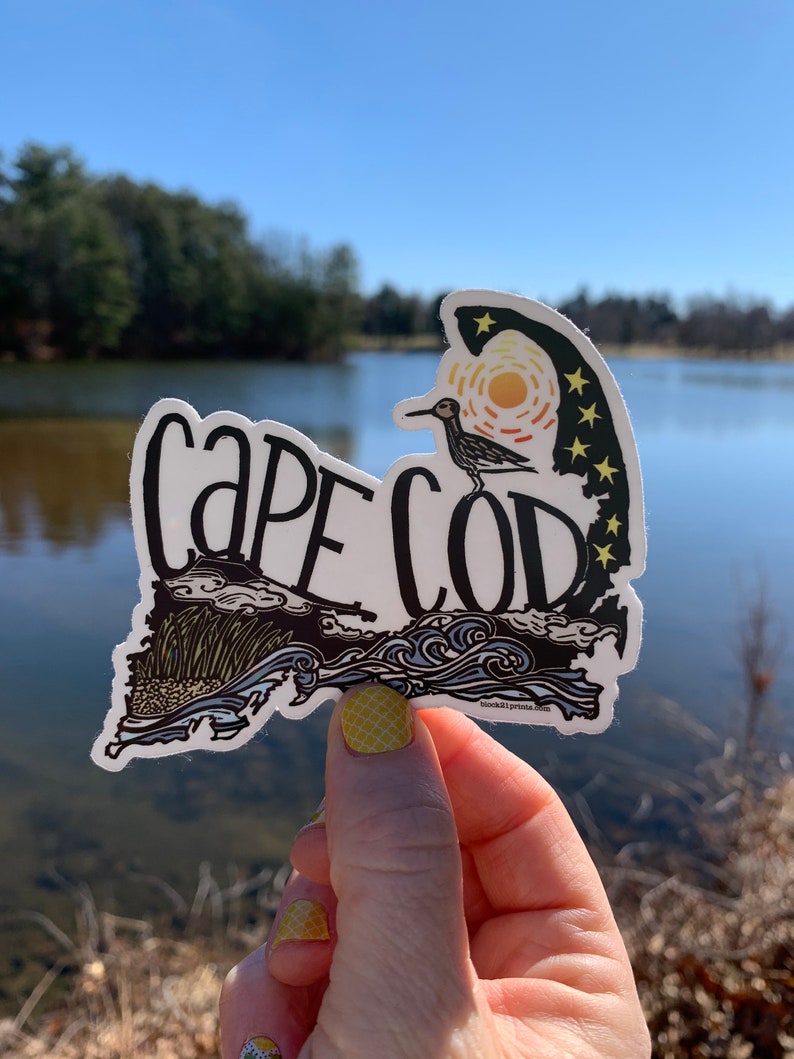 Cape Cod Massachusetts Diecut Vinyl Sticker Weather Proof Etsy