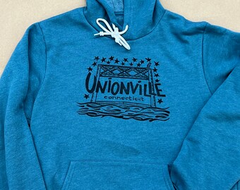 Unionville Connecticut- Bridge- Soft Hoodie - with donation