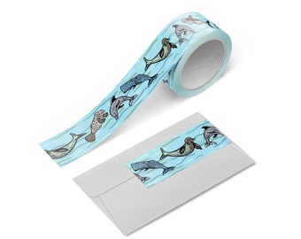Ocean Animals blue Washi Tape
