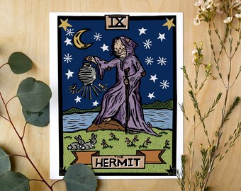 Hermit Tarot Art Print