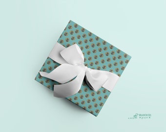The Royal Squirrel Wrapping Paper Singles - set of two - Gift Wrap - Art Paper