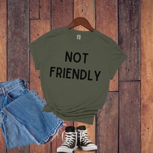Not Friendly Dog T-Shirt: Reactive Dog Owner Tee