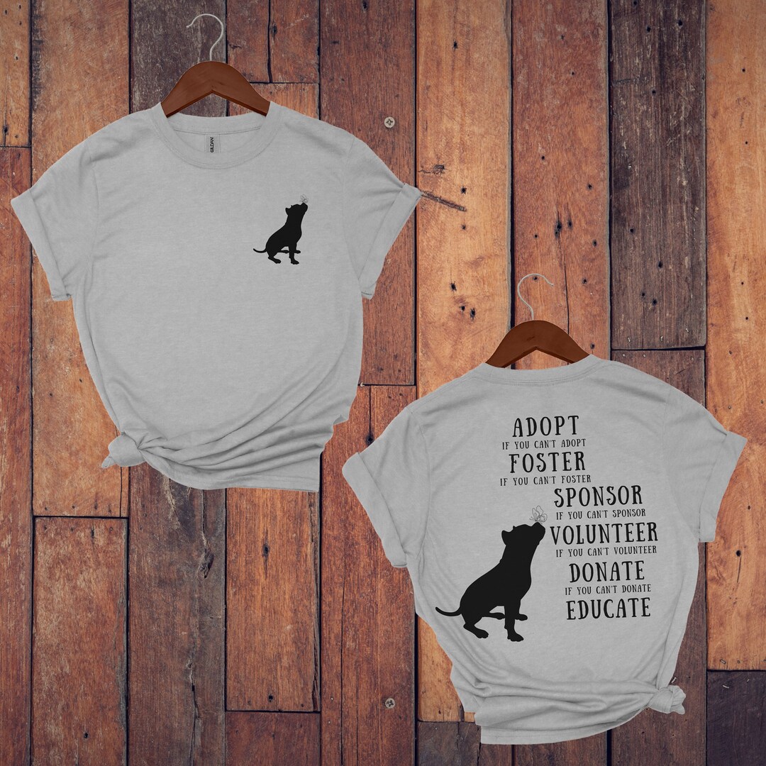 Dog Rescue T-shirt: Animal Shelter Tee, Dog Lover Gift