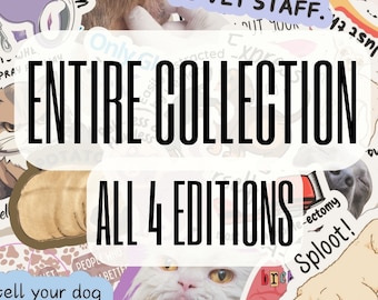 Vet Tech Sticker Bundle, Waterproof Veterinary Stickers