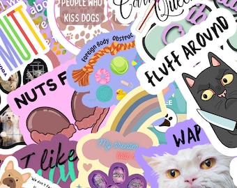 Funny Vet Tech Sticker Pack: Waterproof Animal Stickers