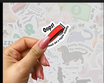 Funny Nipple-ectomy Vet Tech Sticker, Waterproof Vinyl Decal