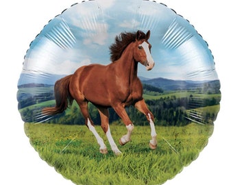 Ballon De Cheval Jumbo Decorations De Fete Danimaux De Etsy France