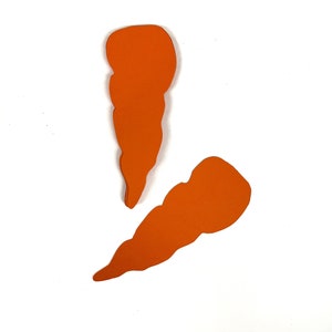 Snowman Nose paper Die Cut - Winter Shape, Easter Carrot, Build a snowman, Snowman Carrot, Bunny Carrot