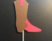 Items Similar To Cowboy Boot Table Decorations 3 Piece Set