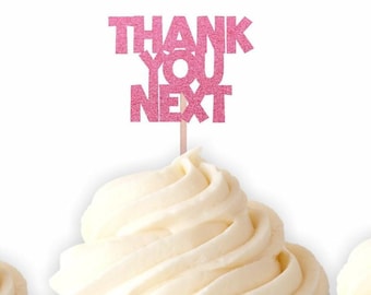 Thank You Next Cupcake Toppers, Divorce Party Decorations, Break Up Party Decor, Divorce Cupcake Toppers, Divorced AF Toppers, Boy Bye