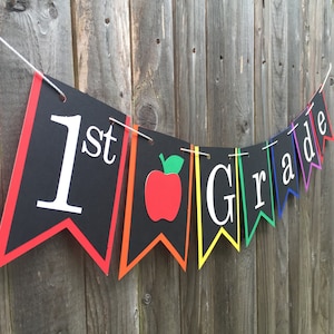 Classroom Grade Banner, Select a grade, Teacher Sign, Bulletin Board Banner, Classroom Decor, Classroom Banner