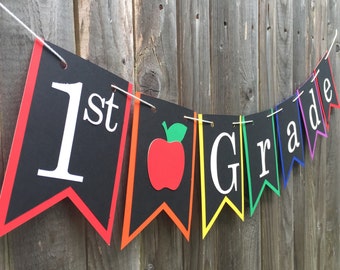 Classroom Grade Banner, Select a grade, Teacher Sign, Bulletin Board Banner, Classroom Decor, Classroom Banner