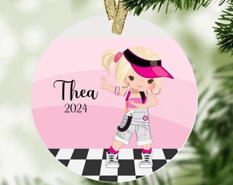 Hip Hop Dancer Personalized Christmas Ornament - Dancer Ornament, Girl Dancer, Dancing Ornament, Dancing Gift