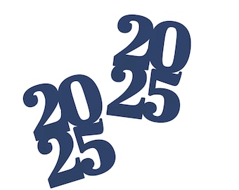Class of 2025 Paper Die Cuts - Graduation Party, College Graduation, party Decorations, High School Grad, Place cards
