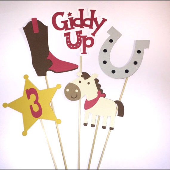 Cowboy Birthday Party Table Decorations Western Theme Etsy