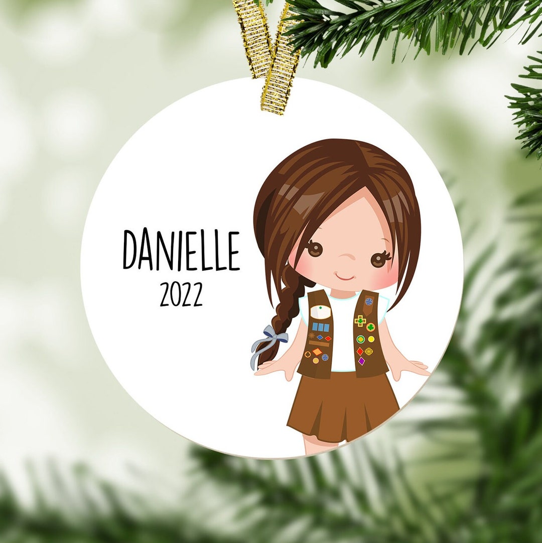 Scout Personalized Christmas Ornament Girl Club Ornament Etsy