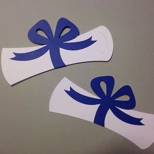 Class of 2025  Graduation Diploma Paper Die Cut - College Grad Party Decoration