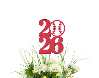 2026 Baseball Centerpiece Picks - Class of 2026 Graduation Party Decor, College Graduation, Baseball Party, Baseball Team