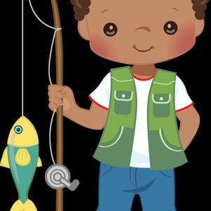 Boy Fishing Personalized Christmas Ornament - Fishing Ornament Personalized Gift image 7