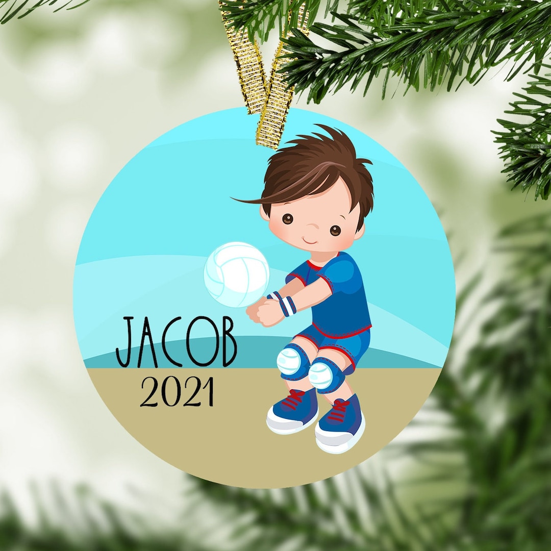 Adorno navideño de voleibol para niños adorno deportivo para - Etsy México