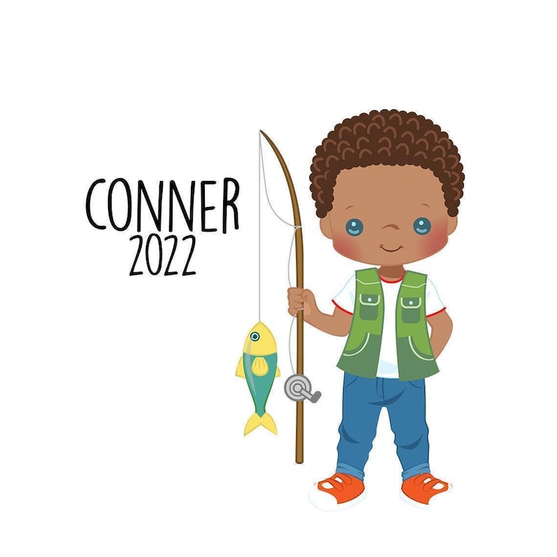 Boy Fishing Personalized Christmas Ornament - Fishing Ornament Personalized Gift image 10