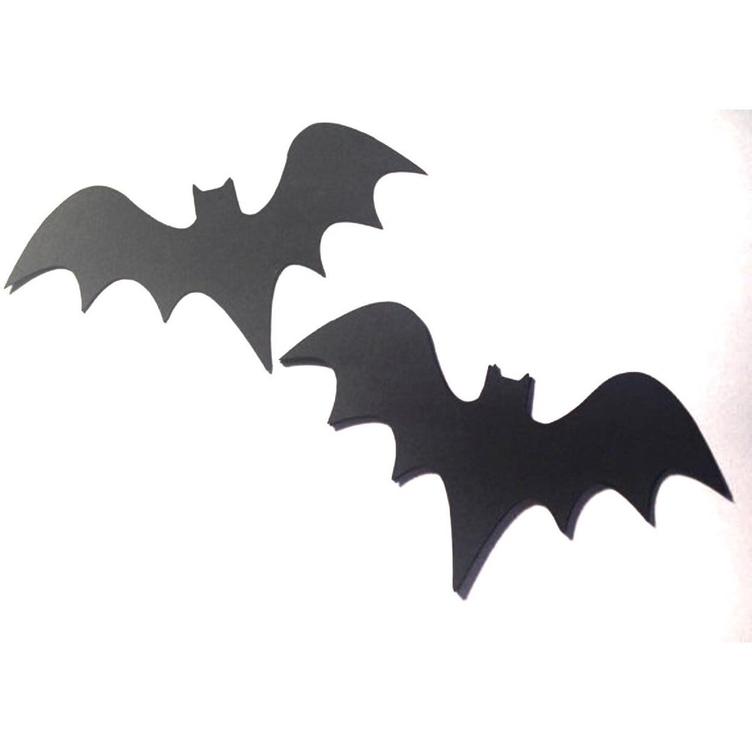 Halloween Decor Paper Die Cut Bats 5 Halloween Party - Etsy