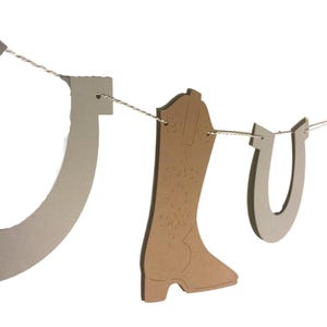 Western Party Cowboy Garland - Country Party, Birthday Party, Party Decorations, Farm Party, Cowboy Party, Cowgirl Birthday