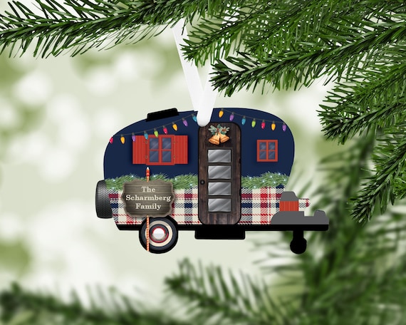 Personalized camping christmas ornaments Clearance