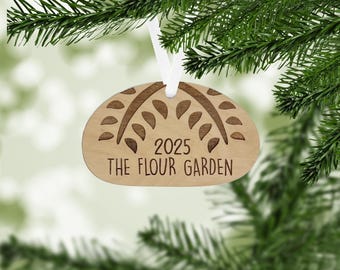 Sourdough Bread Ornament 2026, Custom Engraved Gift, Sourdough Lover Christmas Gift, Rustic Bread Shop Keepsake