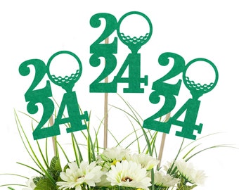 2024 Golf Centerpiece Picks - Class of 2024 Graduation Party Decor, College Graduation, Golf Party, Golf Team