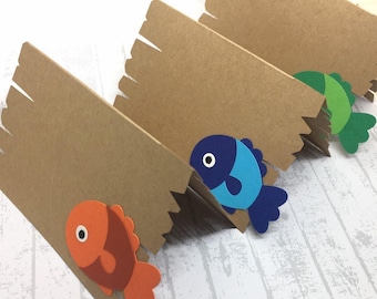 Fishing Party Food Labels, First Birthday Tent Cards, Gone Fishing Birthday Party, The Big One Party