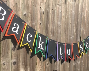 Back to School Banner Classroom Decor - Teacher Sign, Classroom Banner, New Classroom, Teacher Gift, Class bulletin board