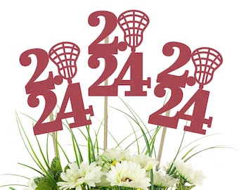 2024 Lacrosse Centerpiece Picks - Class of 2024 Graduation Party Decor, College Graduation, Lacrosse Party, Lacrosse Team