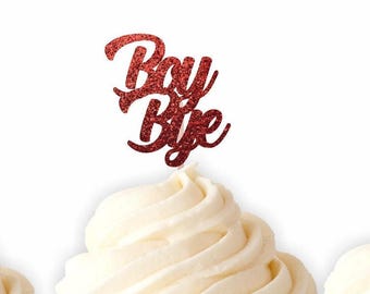 Boy Bye Cupcake Toppers, Divorce Party Decorations, Break Up Party Decor, Divorce Cupcake Toppers, Thank You Next Toppers, Divorced AF Picks