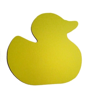 Rubber Duck Paper Die Cut, Duck Theme, Baby Shower, Guest Book, Place Cards, Name Tags, Birthday Party