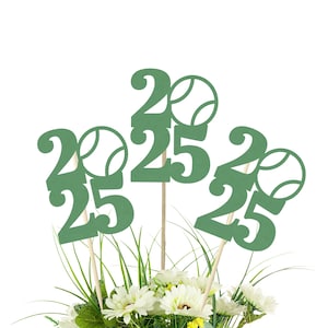 2026 Tennis Centerpiece Picks - Class of 2026 Graduation Party Decor, College Graduation, Tennis Party, Tennis Team