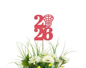 2026 Lacrosse Centerpiece Picks - Class of 2026 Graduation Party Decor, College Graduation, Lacrosse Party, Lacrosse Team