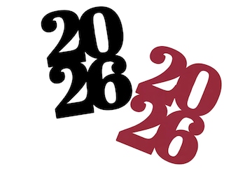 Class of 2026 Paper Die Cuts - Graduation Party, College Graduation, party Decorations, High School Grad, Place cards