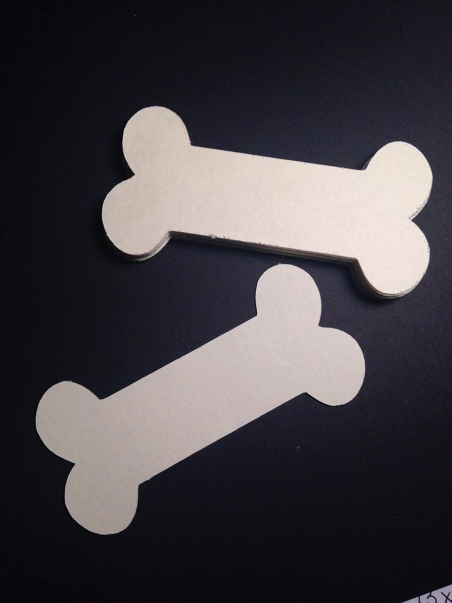 Dog Bone Paper Die Cut 3.75 Pet Party Name Tags Etsy