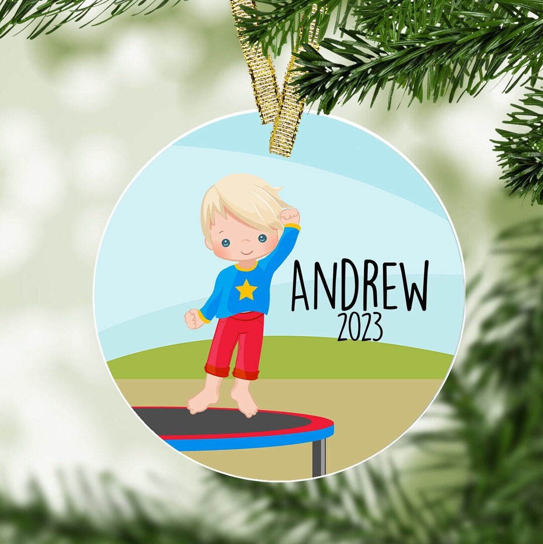 Trampoline Christmas Ornament 