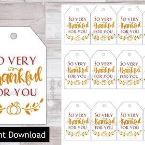 Druckbare Thanksgiving-Etiketten – Feiertags-Etiketten zum Ausdrucken – Danke für dich