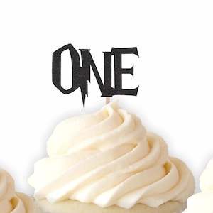Wizard One Cupcake Topper, First Birthday, Wizard Birthday, Party Decorations, Wizard Theme, Birthday Party, Wizard Party
