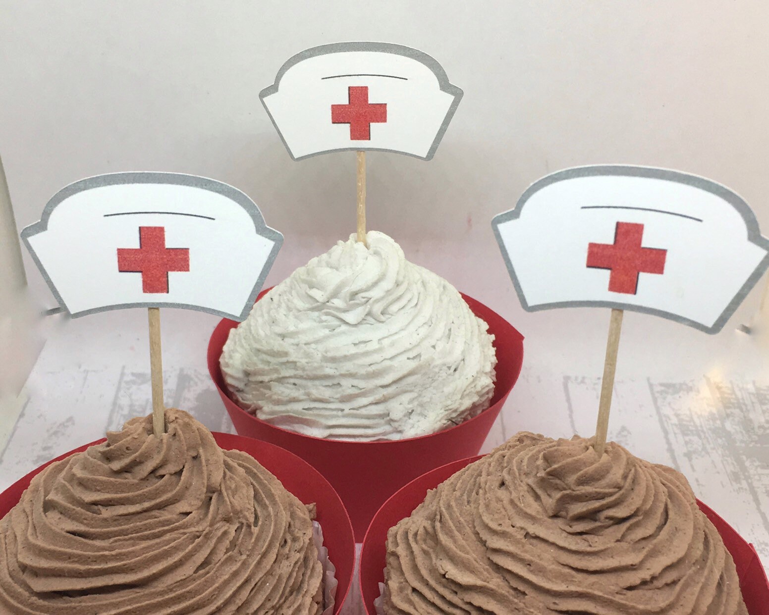 Nurse Cupcake Toppers Nurses Week Food Picks Nursing Etsy Canada