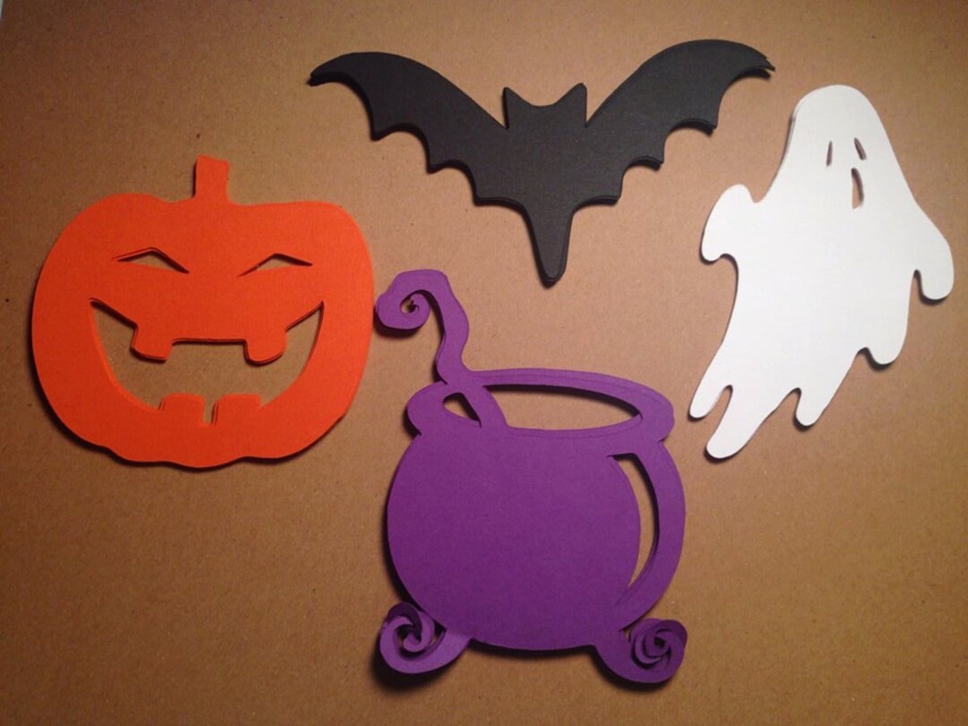 Halloween Paper Die Cuts - Set of 27, Bulletin Board, Halloween Party ...